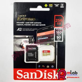 Thẻ nhớ Micro SD 256 GB SANDISK EXTREME UHS-I (tốc độ đọc 160MB/s, tốc độ ghi 90MB/s)