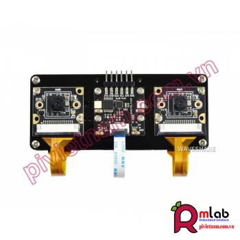 Binocular Stereo Vision Expansion Board For Raspberry Pi Compute Module, Small Size