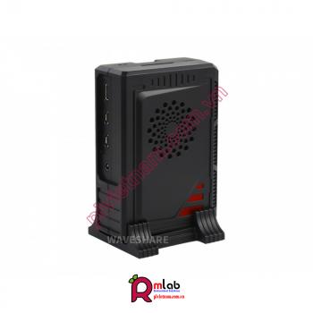 Spacecraft Style Case có quạt tản nhiệt và chân đế dành cho Raspberry Pi 4