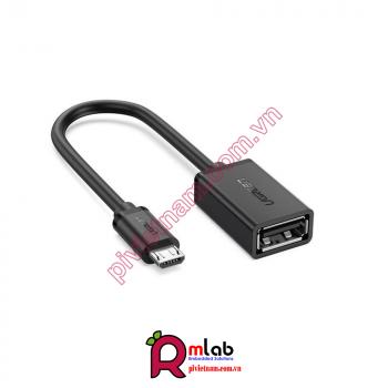 Cáp OTG Micro USB 2.0 dài 12cm Ugreen 10396 chính hãng