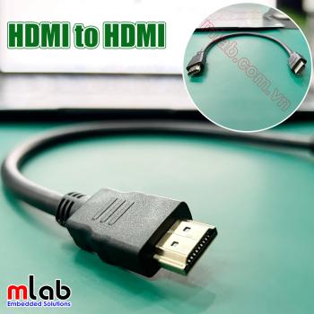 High Speed Cable HDMI to HDMI dài 35cm dành cho Raspberry Pi, NVIDIA Jetson, Asus Tinker