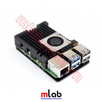 Vỏ hộp kim loại có quạt tản nhiệt SP52 dành cho Raspberry Pi 5